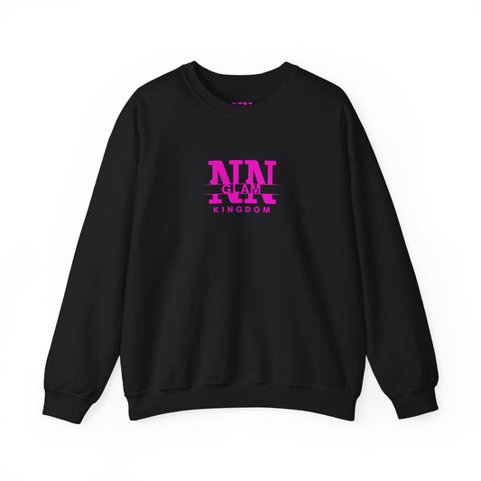 Glam Kingdom Crewneck Sweatshirt β Pink Logo Casual Pullover