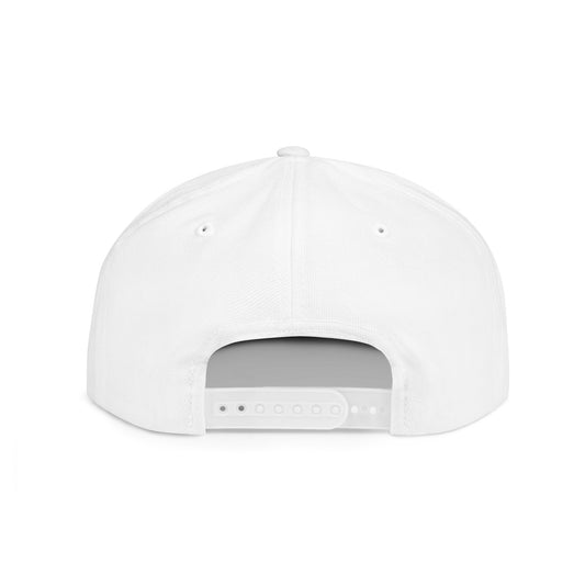 Flat Bill Snapback Hat — Minimal 'NIN GLAM Kingdom' Logo Cap
