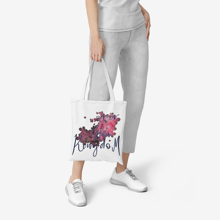 NN Glam Kingdom Graphic Print Canvas Tote Bag