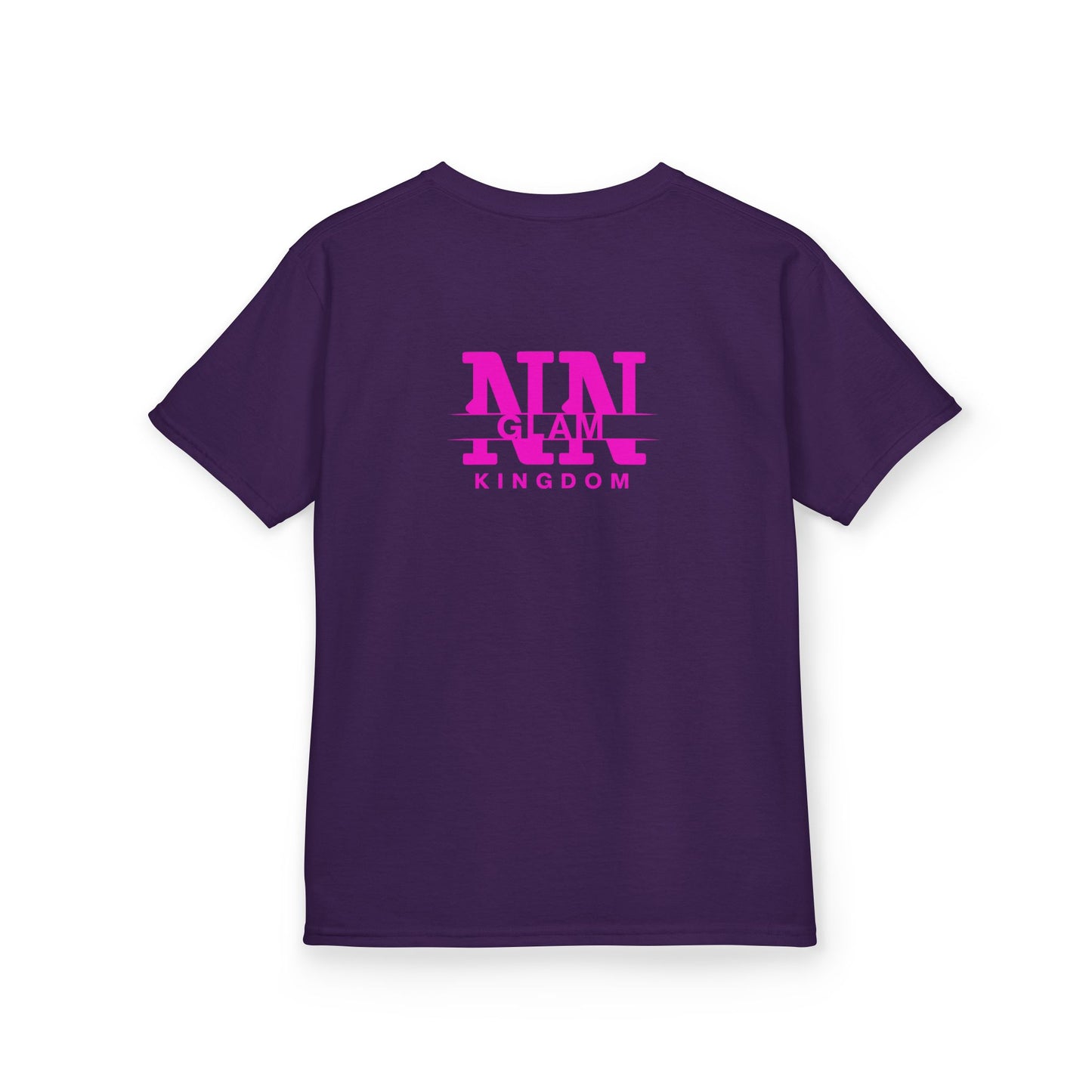 Kids Tee — Pink "NIN GLAM KINGDOM" Logo Shirt