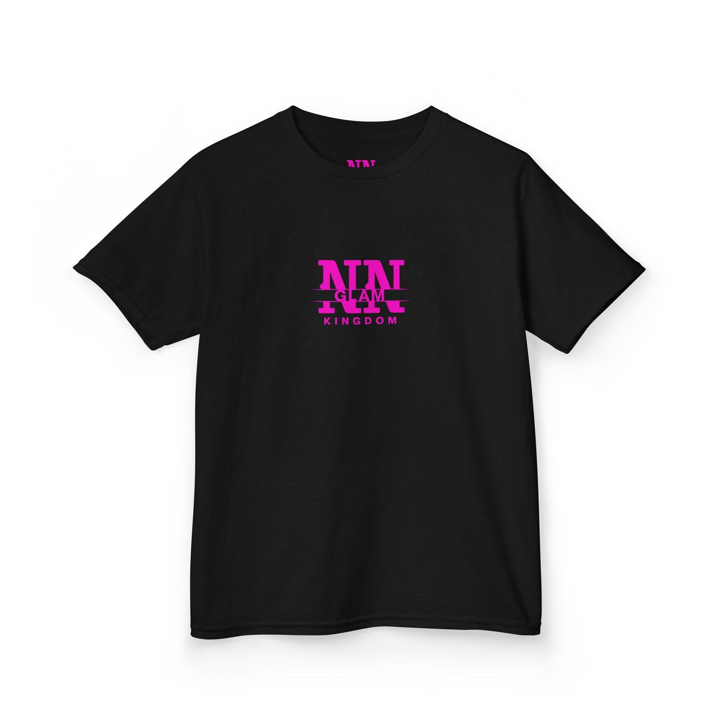 Kids Tee — Pink "NIN GLAM KINGDOM" Logo Shirt