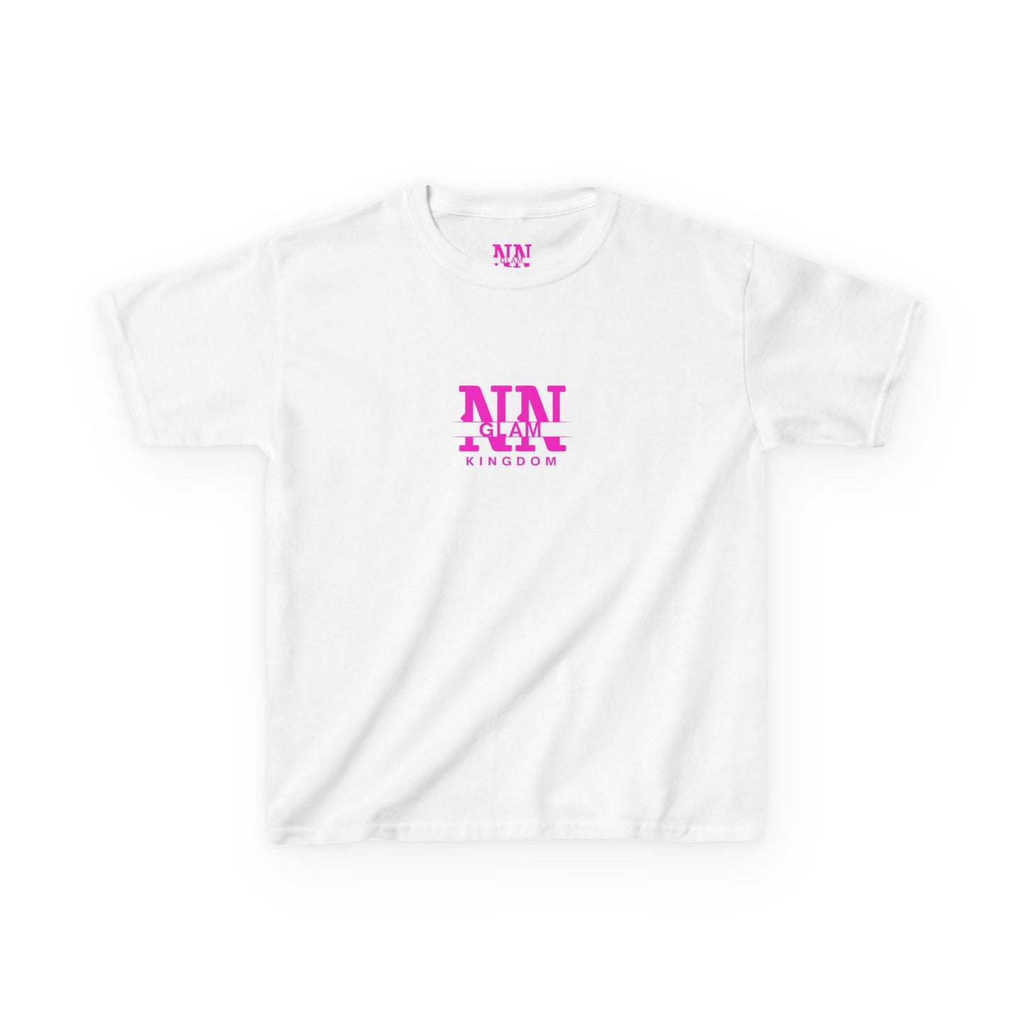 Kids Tee — Pink "NIN GLAM KINGDOM" Logo Shirt