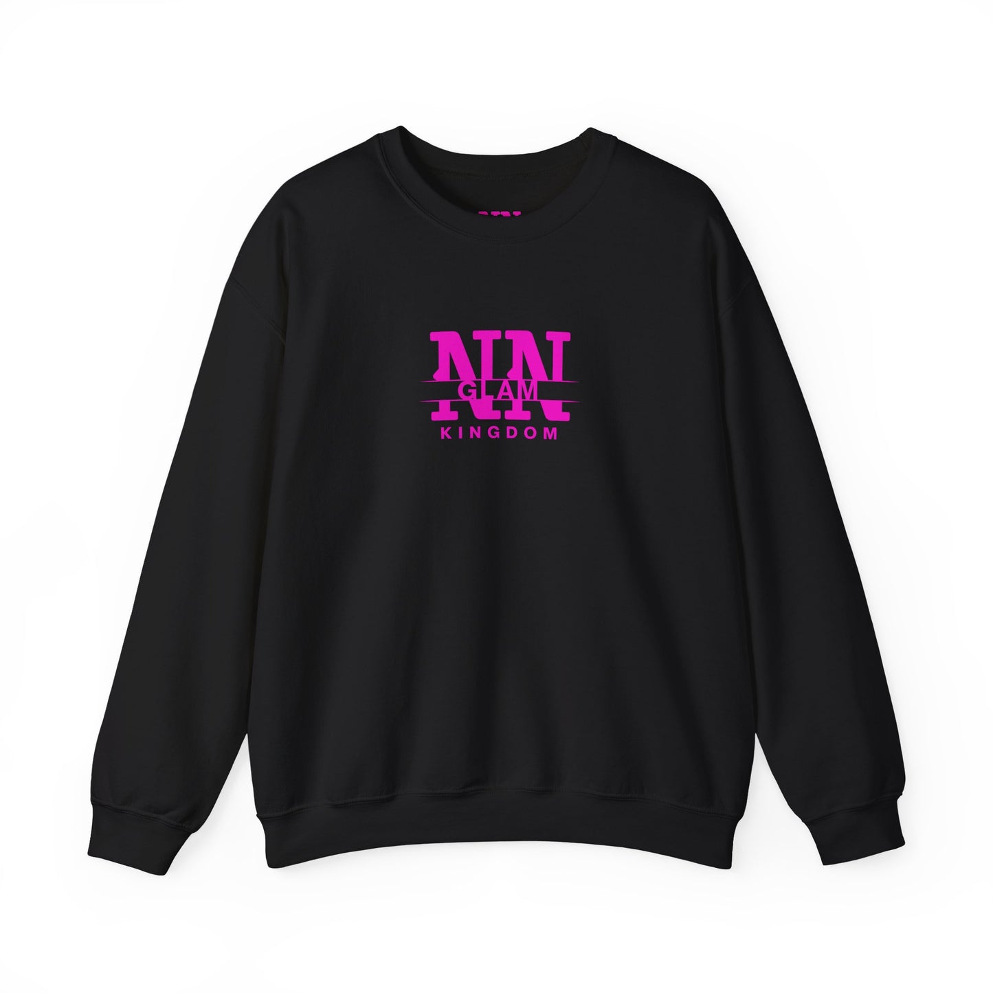 Glam Kingdom Crewneck Sweatshirt — Pink Logo Casual Pullover