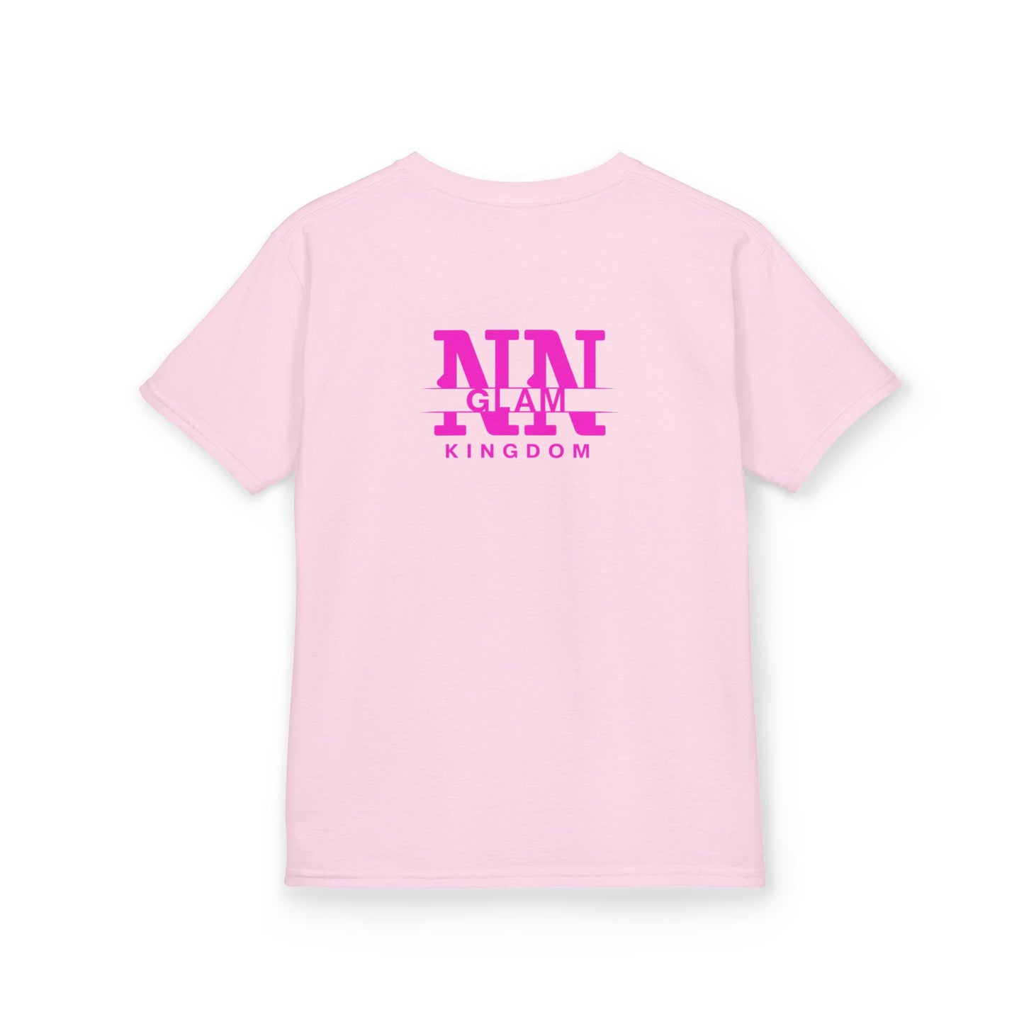 Kids Tee — Pink "NIN GLAM KINGDOM" Logo Shirt