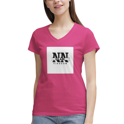 Women's NN Glam Kingdom Logo V-Neck T-Shirt