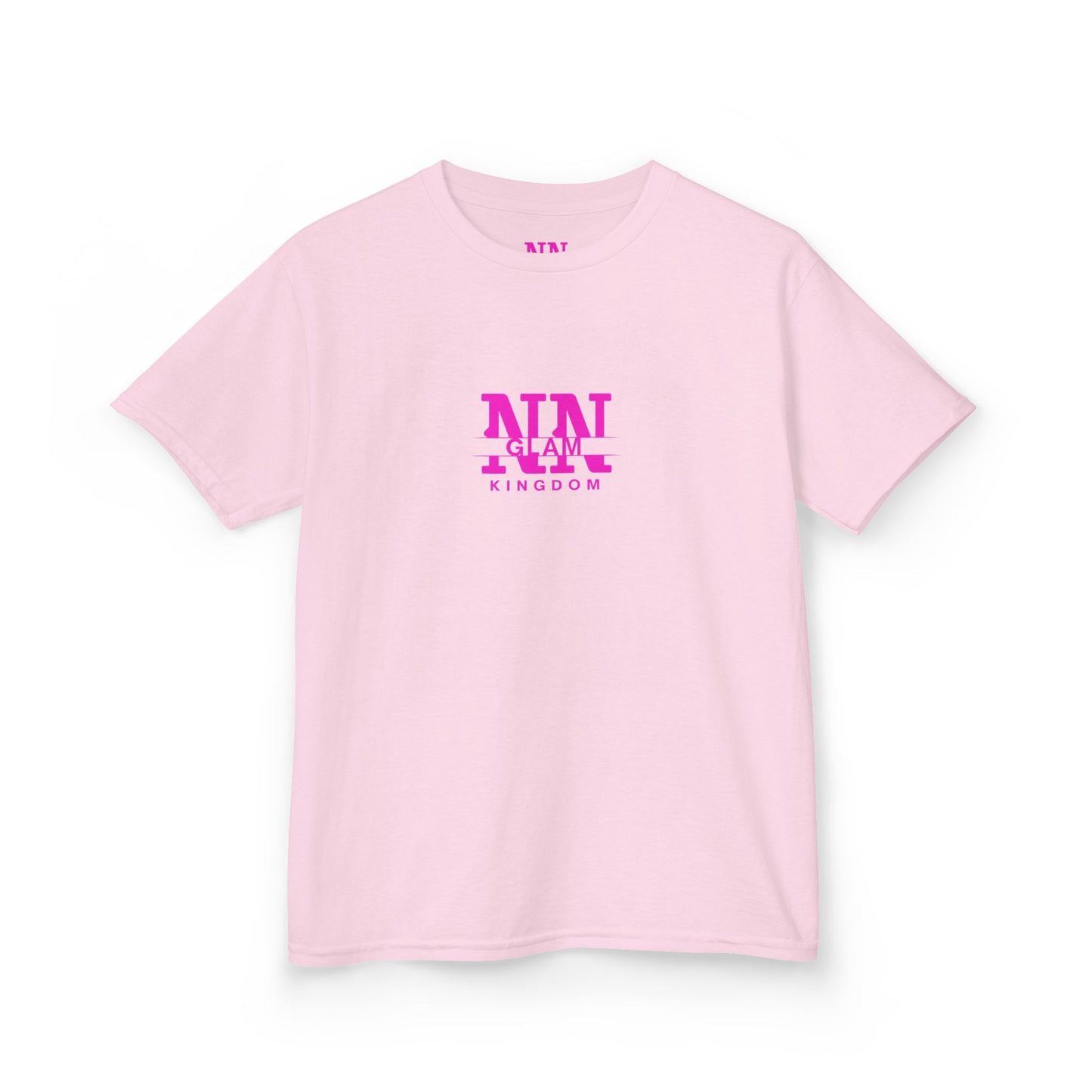 Kids Tee — Pink "NIN GLAM KINGDOM" Logo Shirt