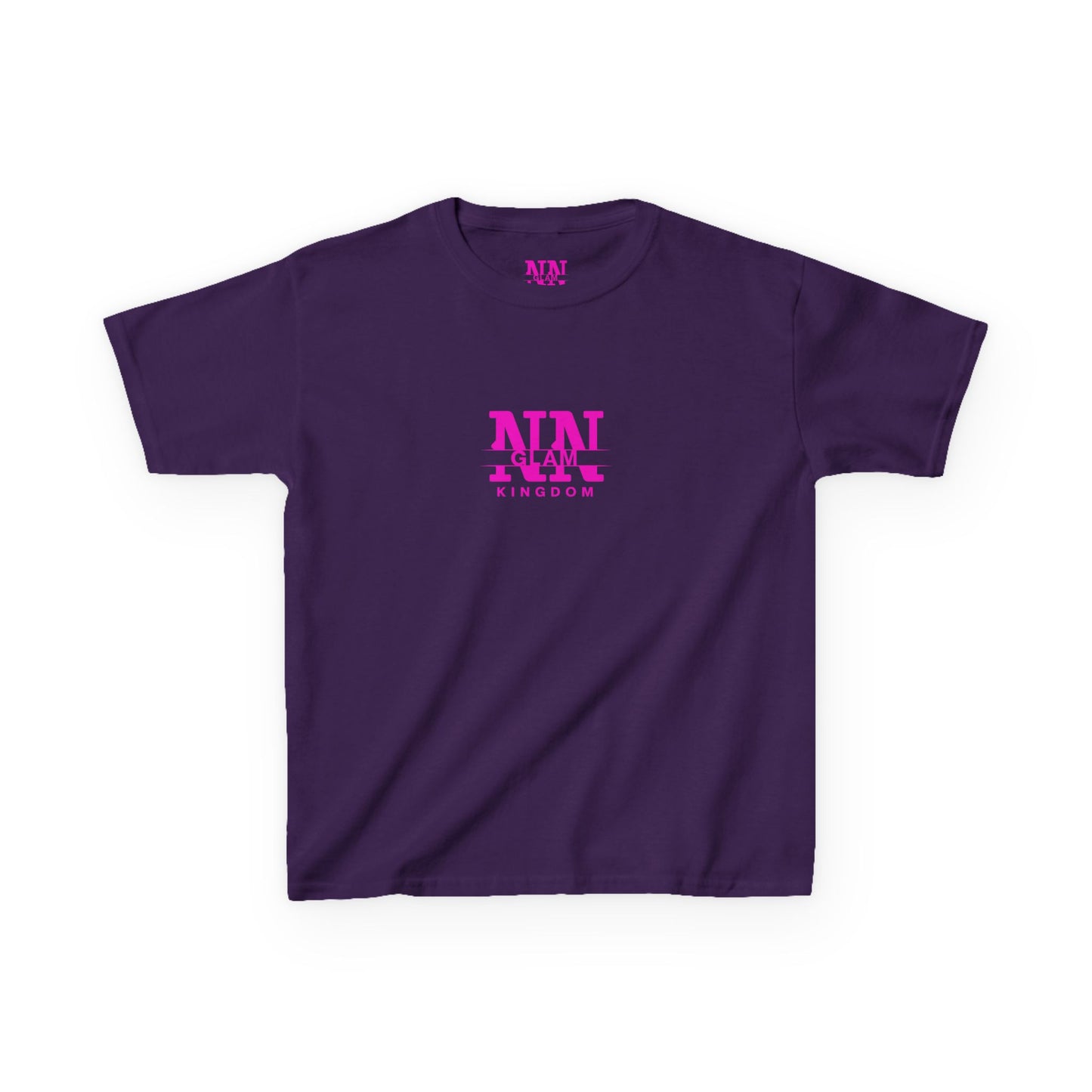 Kids Tee — Pink "NIN GLAM KINGDOM" Logo Shirt