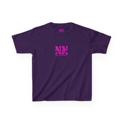 Kids Tee — Pink "NIN GLAM KINGDOM" Logo Shirt