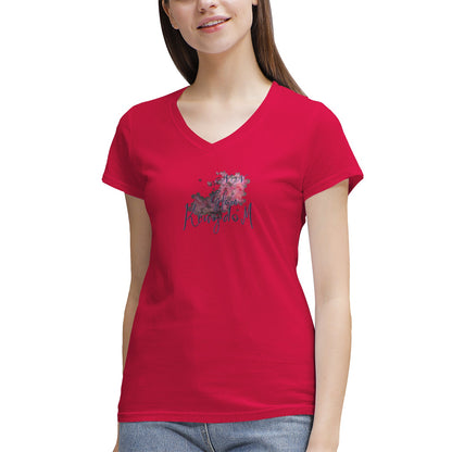 Women's NN Glam Kingdom Graphic V-Neck T-Shirt
