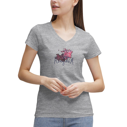 Women's NN Glam Kingdom Graphic V-Neck T-Shirt