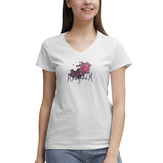 Women's NN Glam Kingdom Graphic V-Neck T-Shirt