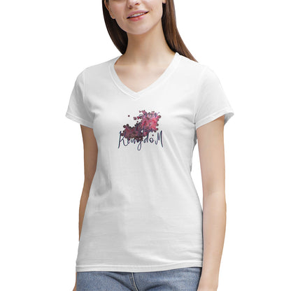Women's NN Glam Kingdom Graphic V-Neck T-Shirt