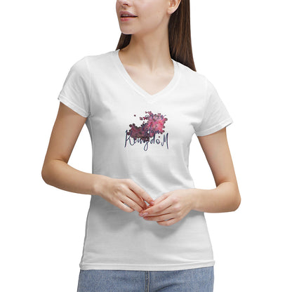 Women's NN Glam Kingdom Graphic V-Neck T-Shirt