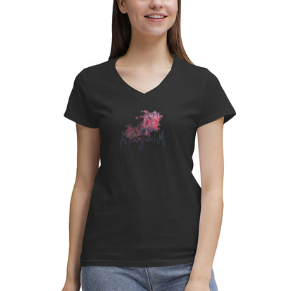 Women's NN Glam Kingdom Graphic V-Neck T-Shirt