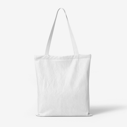 NN Glam Kingdom Black Logo Canvas Tote Bag