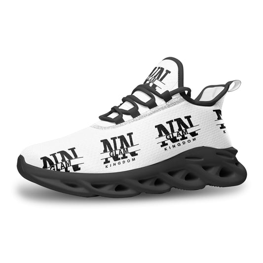 NN Glam Kingdom Mens Black & White Mesh Sneakers
